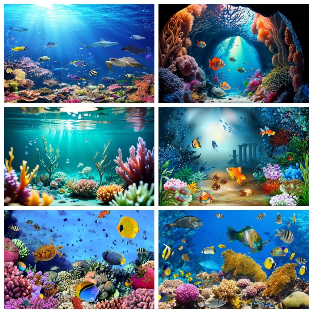 Aquarium Fish Of The World - Sfondo Fotografico a Tema Acquario con