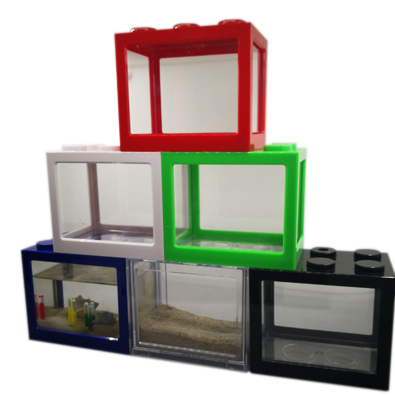 Aquarium Fish Betta - Mini Acquario a 7 Colori per