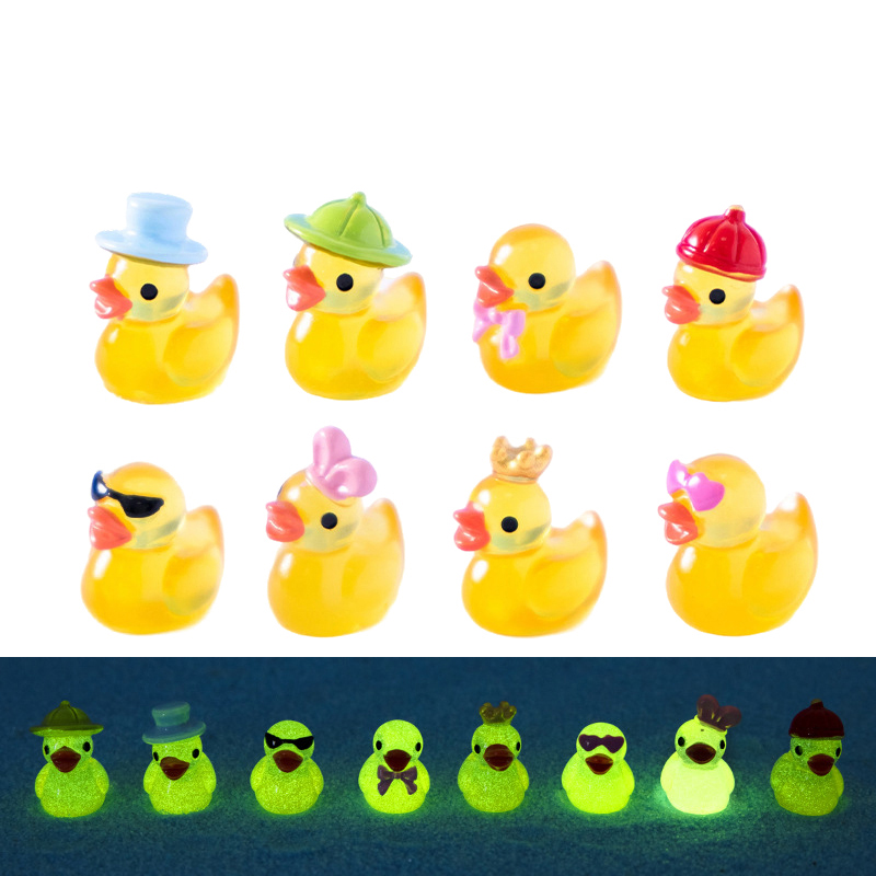 Aquarium Fish Small - 8 pezzi in resina luminosa mini