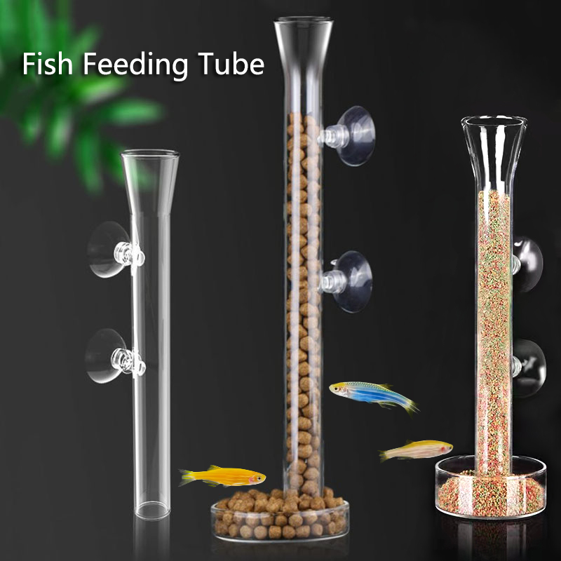 Aquarium Fish Price - Mangiatoia per acquario in vetro tubo