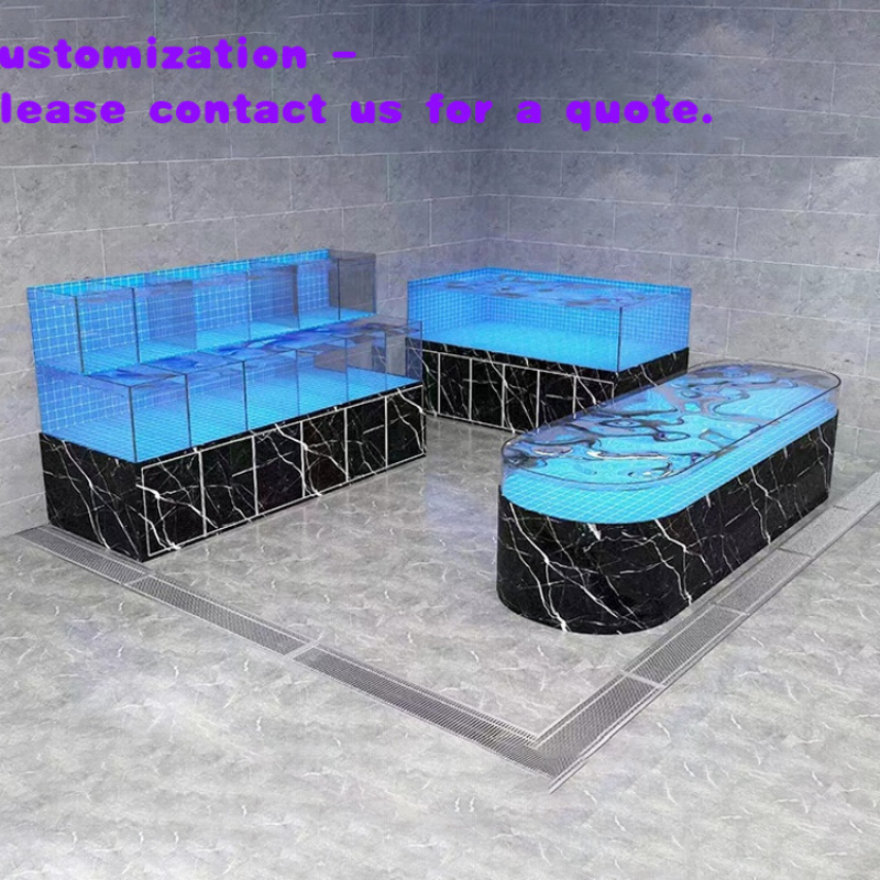 Aquarium Fish Restaurant - Acquario Commerciale in Vetro Personalizzato per
