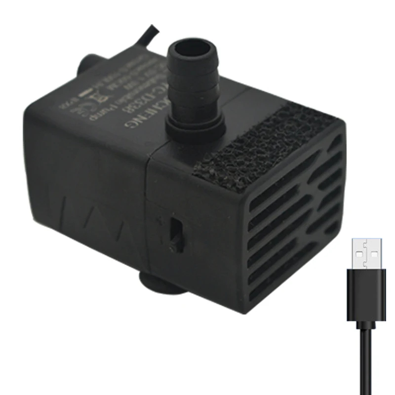 Aquarium Fish Care - Pompa d'Acqua Sommergibile USB per Acquario,