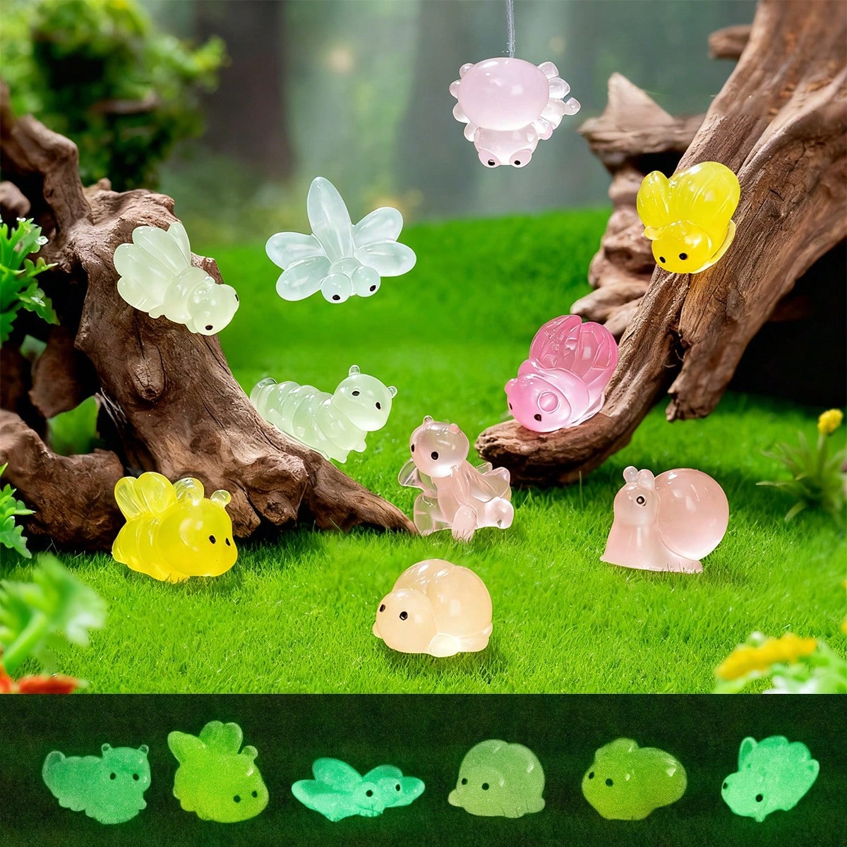 Aquarium Fish Small - Set di 16 Mini Statuette di