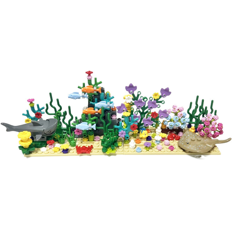 Aquarium Fish Of The World - City MOC Acquario Mondo Sottomarino Scenari