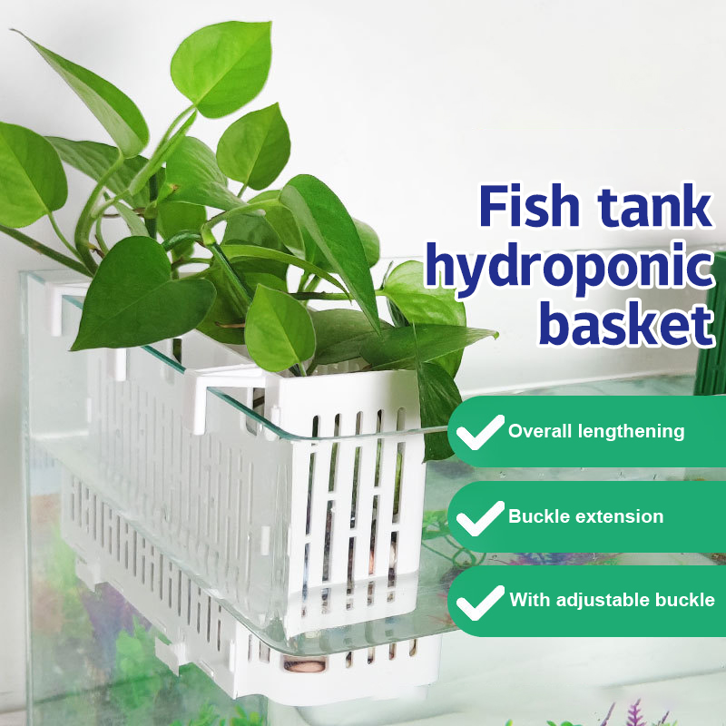 Aquarium Fish Items - 【F】Porta-piante sospeso per acquario, cestino idroponico
