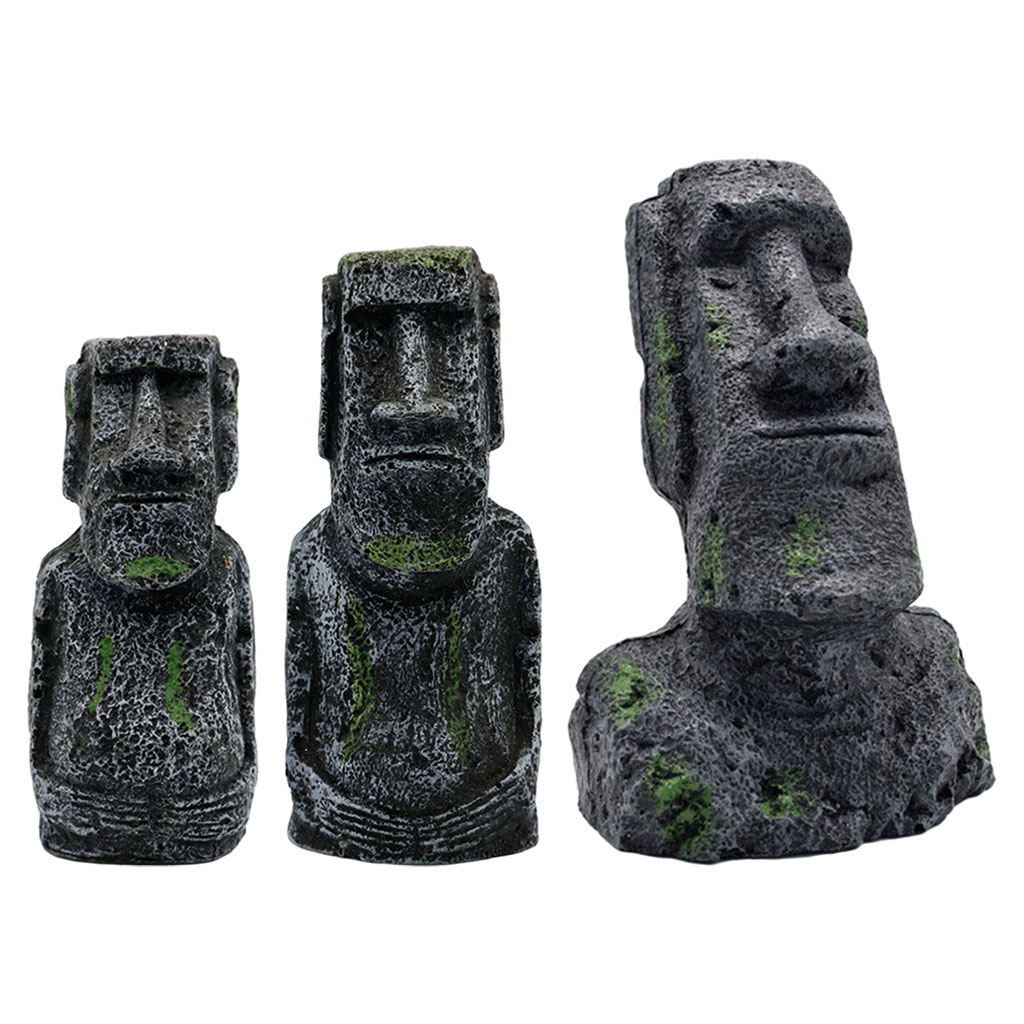 Statue Moai per acquario Isola - Aquarium Fish Names recensione e prezzo