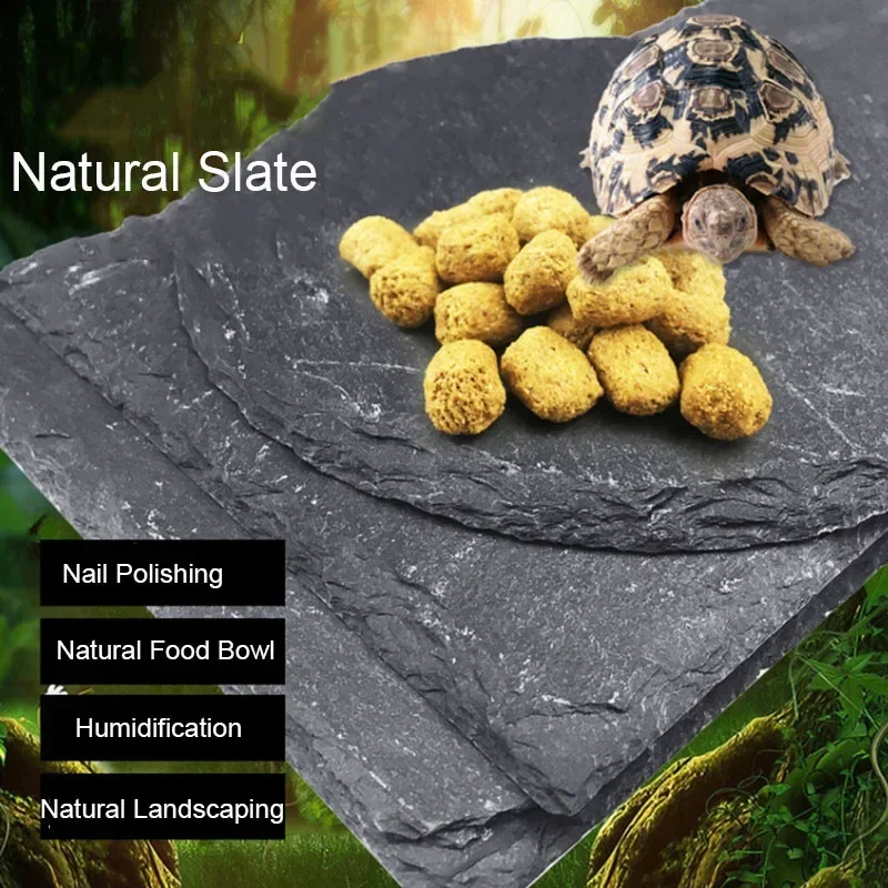 Natural Slate Aquarium Pet ret - Aquarium Fish Pot recensione e prezzo