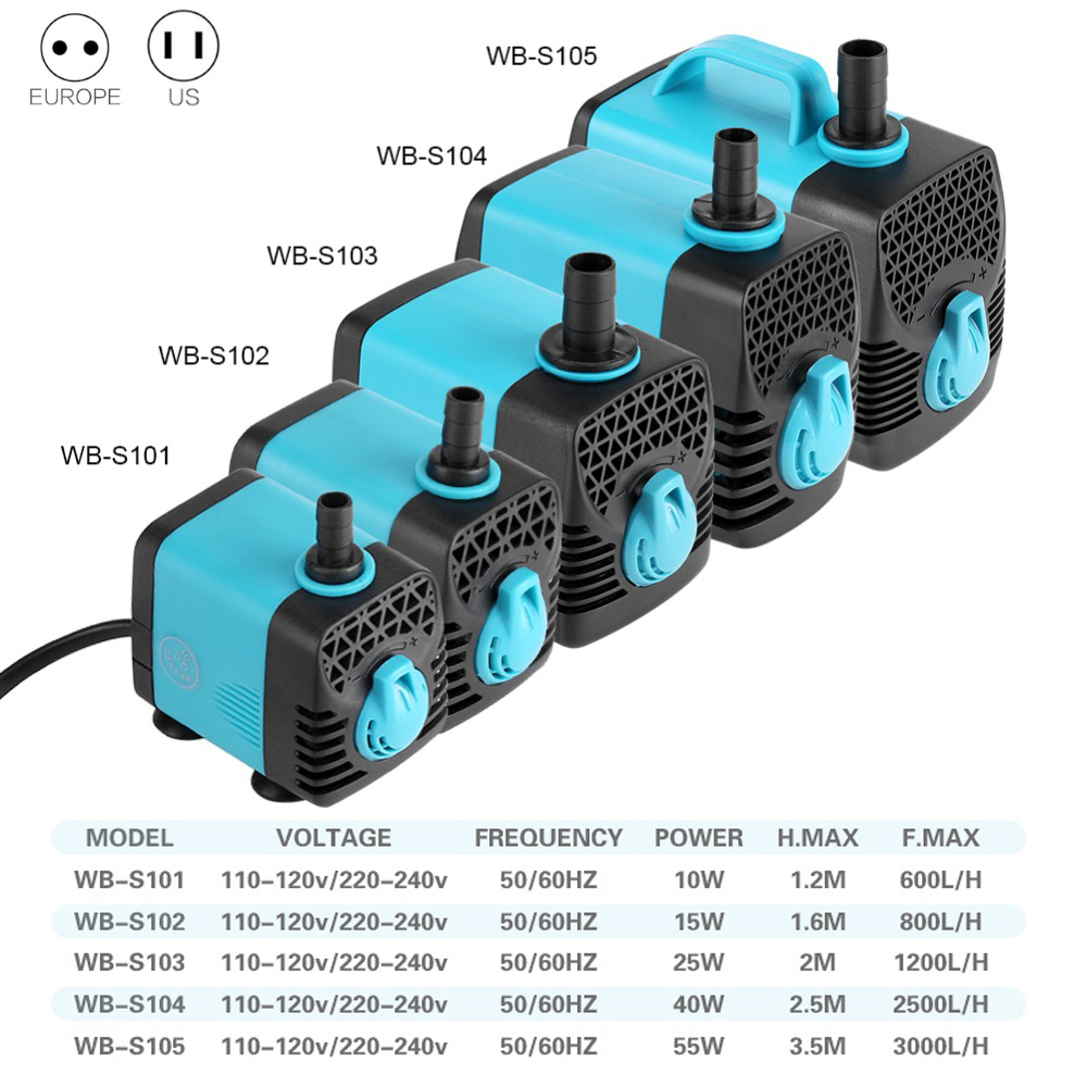 220V pompa ad acqua sommergibi - Aquarium Fish Care recensione e prezzo