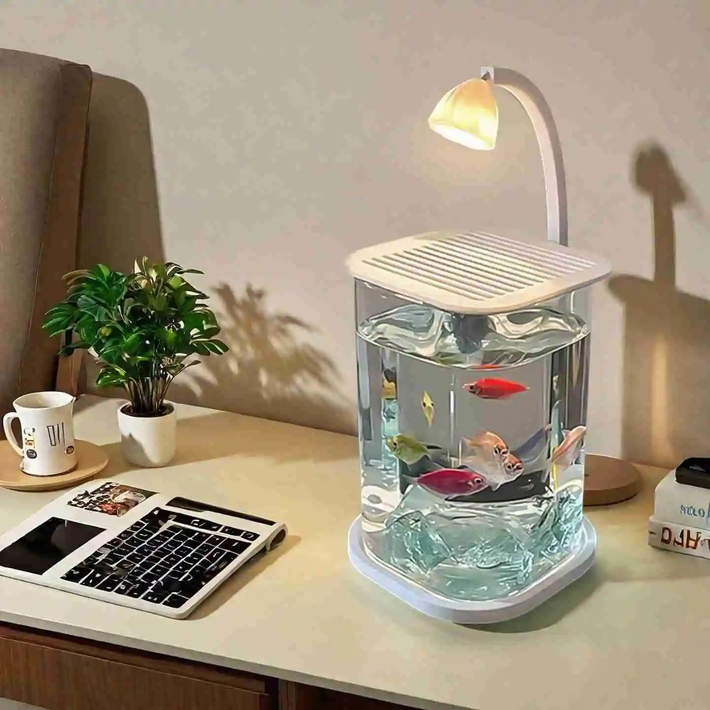 Mini acquario da tavolo in vet - Aquarium Fish Betta recensione e prezzo